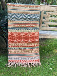 Homeware: Geometric Yak Wool Blanket Shawl
