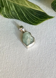 Jewellery: Rough Aquamarine Pendant - One of a Kind