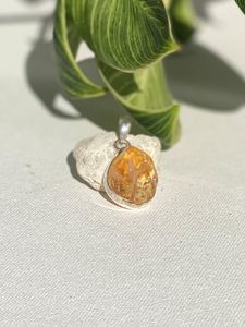 Rough Citrine Pendant - One of a Kind