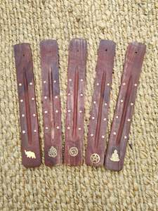 Incense: Wood and Brass Incense Holder