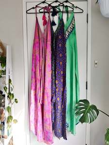 Clothing 1: Recycled Silk Sari Long Point Dress