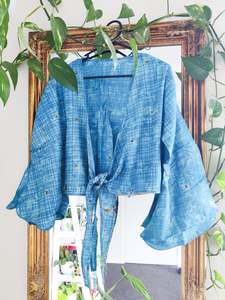 Clothing 1: Silk Sari Belle Wrap Top - #5