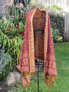 Accessories: Paisley Wool Blanket Shawls
