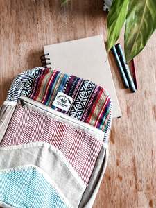 Accessories: Hemp and Cotton Medium Backpack