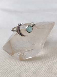 Sterling Silver Favourites: Sterling Silver Moon Gemstone Rings