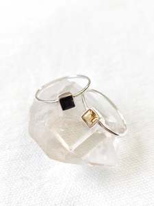 Sterling Silver Favourites: Sterling Silver Dainty Square Rings