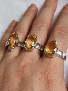 Sterling Silver Favourites: Silver Citrine Ring