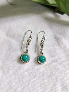 Sterling Silver Favourites: Silver Twist Gemstone Earrings