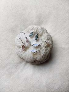 Sterling Silver Favourites: Sterling Silver Gemstone Marquise Earrings