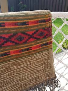 Accessories: Wool Shawl - Brown