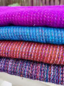 Accessories: Striped Wool Shawl Blanket