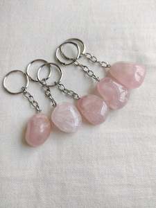 Rose Quartz Keychain