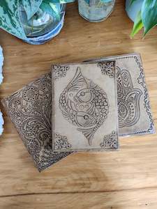 Embossed Leather Diaries