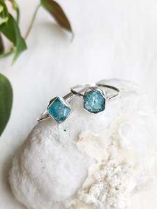 Back In Stock: Rough Topaz Sterling Silver Rings