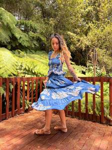Skirts: Araminta Silk Sari Set - Blue
