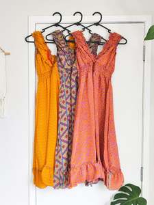 Dresses: Silk Sari Daisy Short Dress