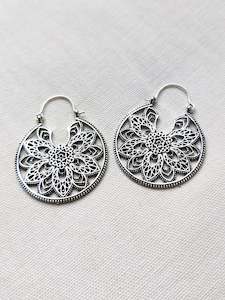 Large Floral Earrings