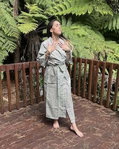 Luxe Cotton Robe - Daisy Print