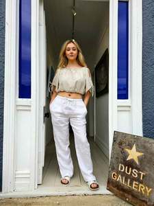 Products: Mt Buster Wide-Leg Linen Pants — NZ | Lohi Linen