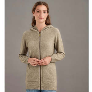 Products: McDonald - Merino & Possum Stepped Stitch Hoodie