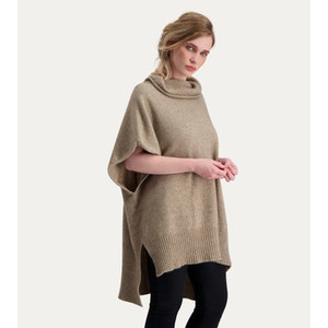 McDonald - Merino & Possum Step Hem Poncho