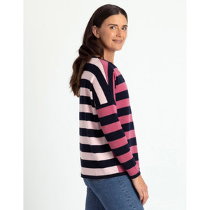 Royal Merino - Striped Drop Shoulder Jumper