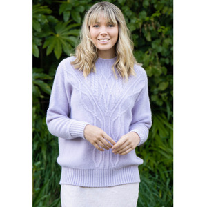 Products: Lothlorian - Alpaca Crew Neck Cable Jumper
