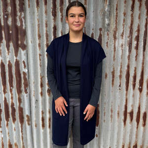 Country Laine - Merino Longline Cap Sleeve Cardigan (Sale)