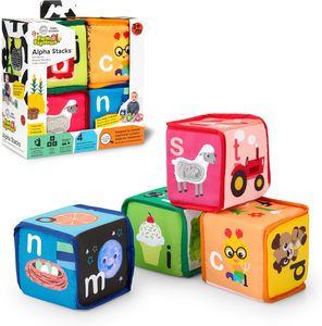 6 Months: Baby Einstein Alpha Stacks Soft Blocks