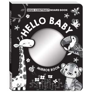 High Contrast Board Book Mirror: Hello Baby!