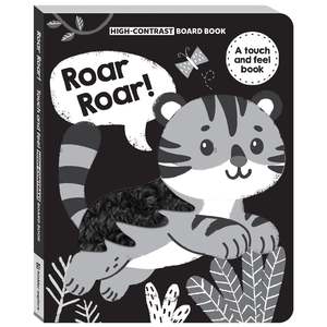 High Contrast Board Book Touch and Feel: Rawr Rawr!
