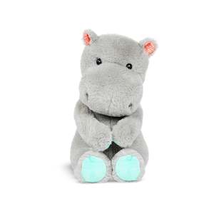 6 Months: B. Stuffed Plush Hippo