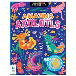 7 Year Old: Kaleidoscope Sticker Colouring Awesome Axolotls