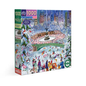 13 Years Plus: eeBoo 1000pc Puzzle New York City SkatersSquare