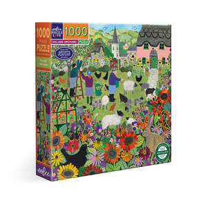 13 Years Plus: eeBoo 1000pc Puzzle Village Orchard Square