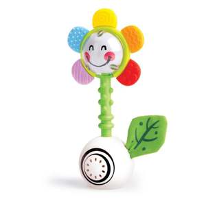 Newborn 0 3 Months 1: Hape Shake n Sparkle Flower Rattle