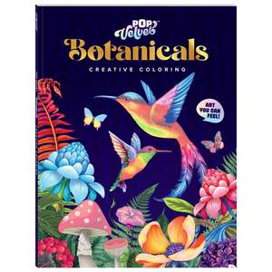 Arts And Crafts: Art Maker Pop Velvet Botanicals Colouring Book