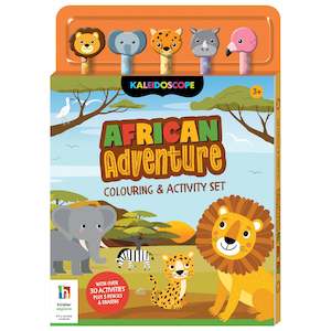 5-pencil African Adventure Colouring & Activity Set