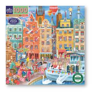 eeBoo 1000pc Puzzle Stockholm Sq