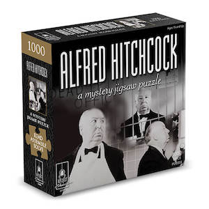 Pieces Puzzles: UG Classic Mystery Jigsaw Puzzle 8 x 8" Alfred Hitchcock
