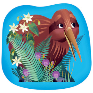 Shapes Puzzles: Crocodile Creek 12-pc Mini Puzzle: Little Kiwi