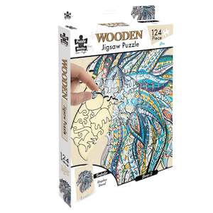Wooden Jigsaw Puzzle 124 Piece, Lion