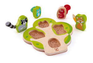 Wooden Puzzles: Hape Who's In The Tree Puzzle
