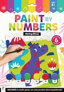 Sticker: Paint by Numbers: Daring Dino