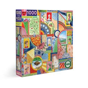 eeBoo 1000pc Puzzle UFO Victorian Ladies