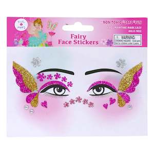 Pink Poppy: Pink Poppy Fairy Butterfly Friends Face Stickers