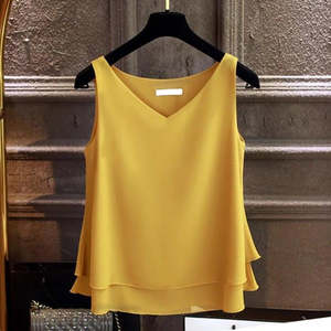 Danni Women Sleeveless Chiffon Shirt