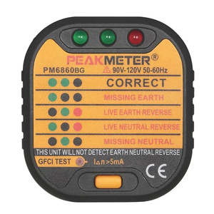 Earth grounding socket tester