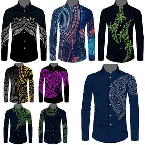 Mens: Polynesian Long Sleeve Island Shirts
