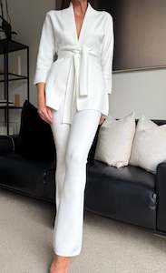 The Classic Collection: The Ivory Knit Pant